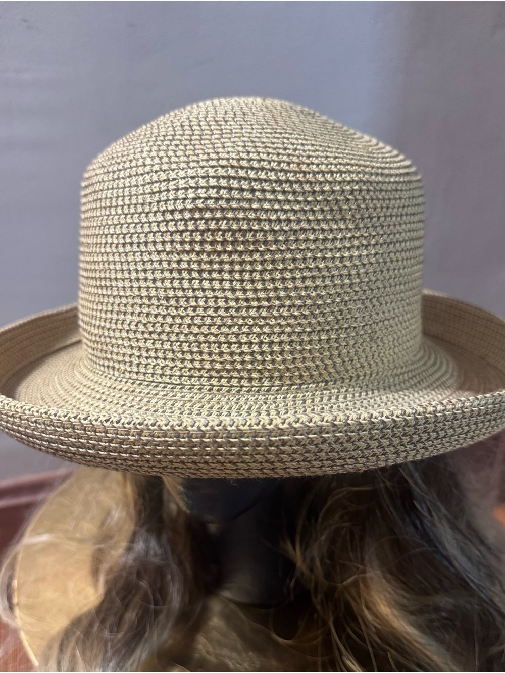 Vintage Sloggers Twisted Paper Straw Sun Hat for Women